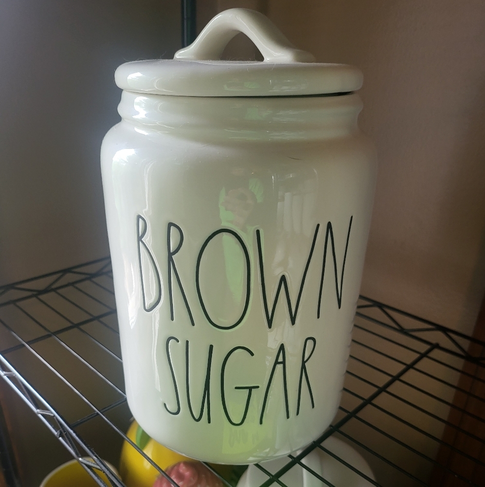 Rae Dunn BROWN SUGAR Flat Lid Canister
